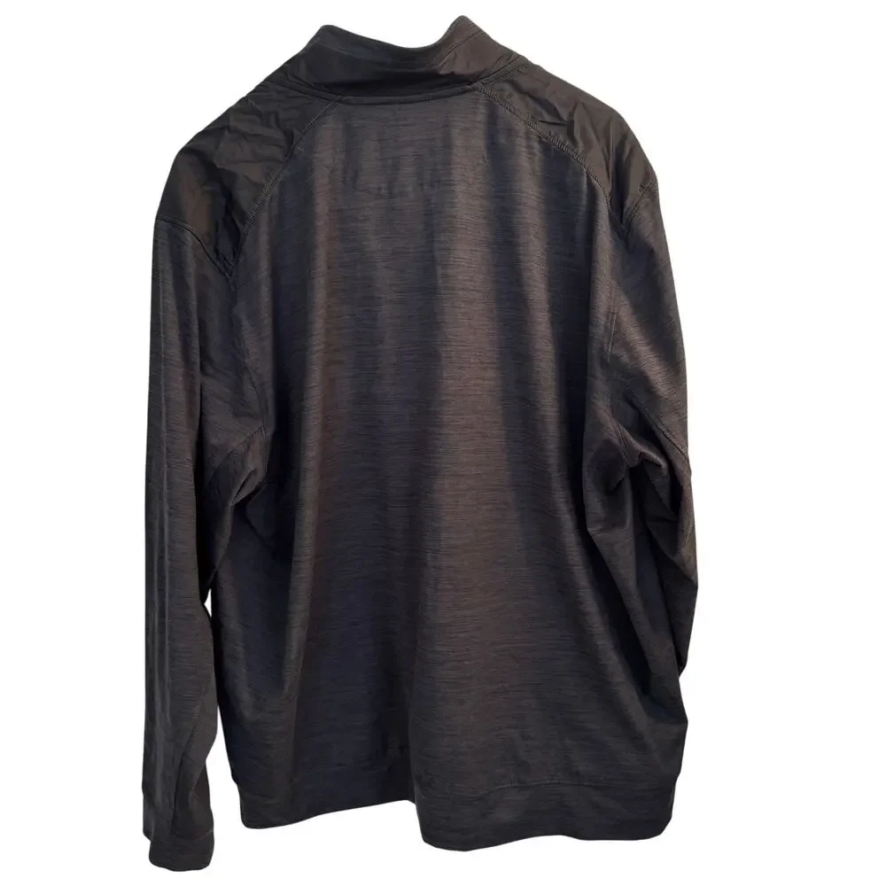 Tommy Bahama‎ Jacket Men's Gray 1/4 Zip Long Sleeve Island Zone Sz XXL